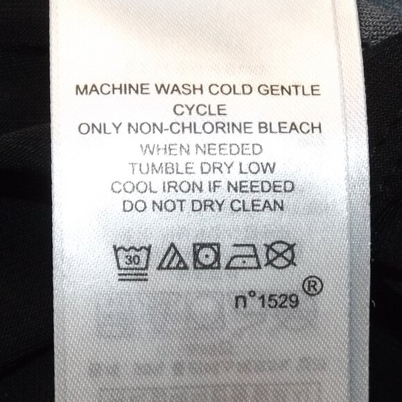 LAUREN RALPH LAUREN Dress, 8/M, Black/Red floral, Layered Flutter sleeve, V-neck - Picture 11 of 11